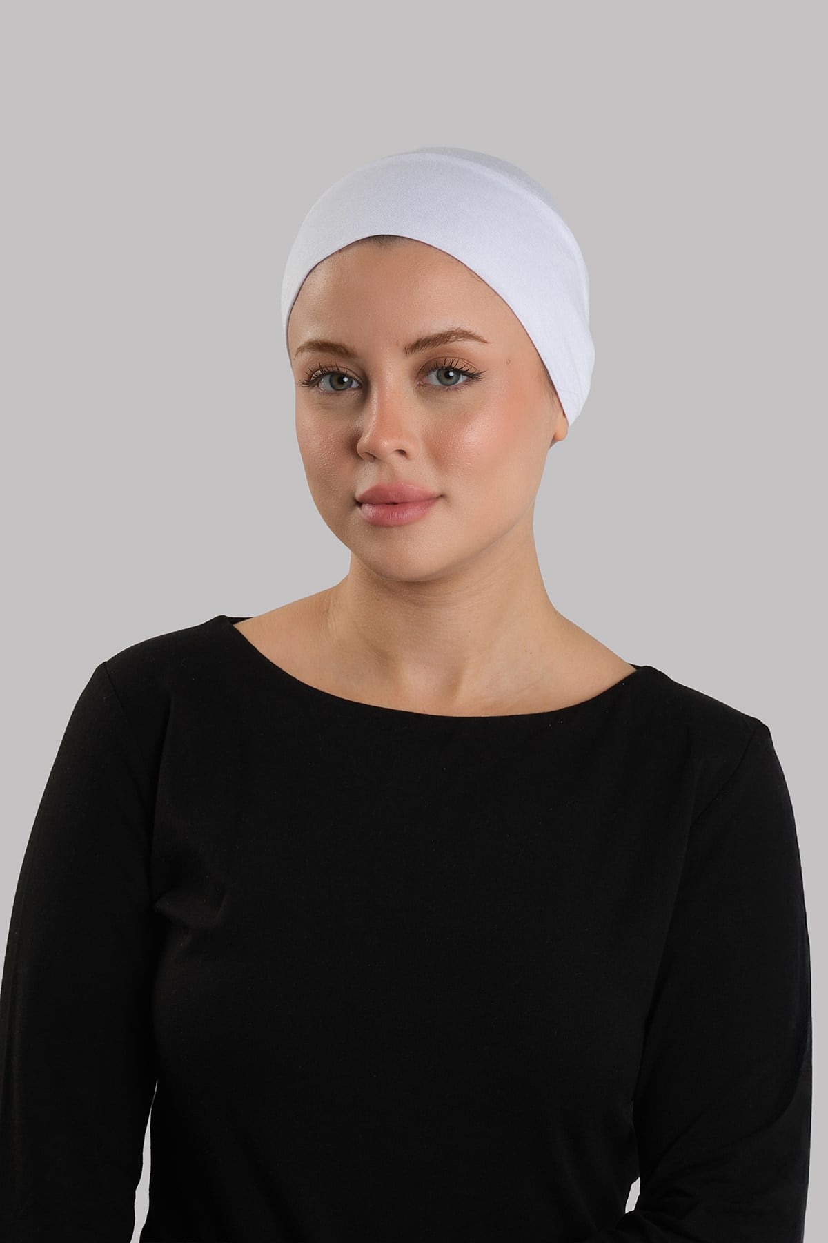 Beyaz Pratik Hazır Geçmeli İç Bone Viskon Fileli Nefes Alabilen 3014_42