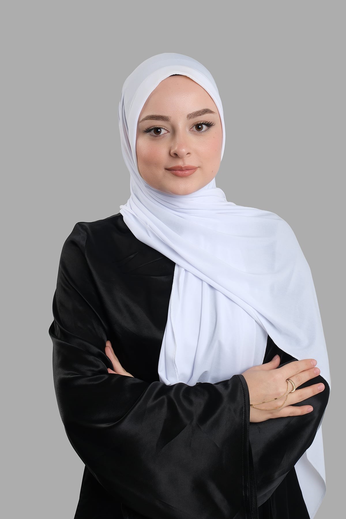 Beyaz Pratik Hazır Geçmeli Şal Sandy Önü Süngerli 2412_42