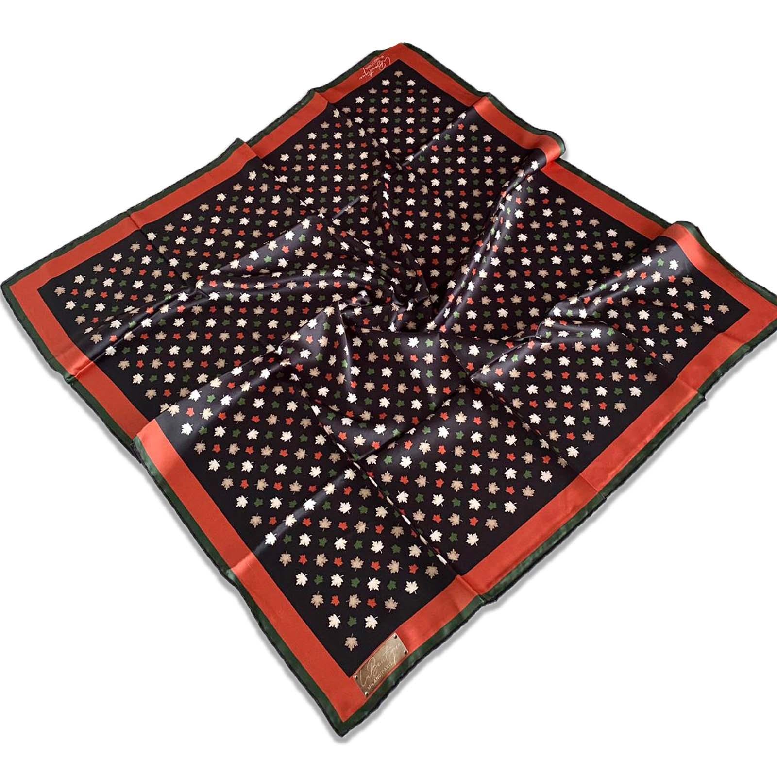 Defolu Polyester La Boutique Kahverengi Karma Desen Eşarp 32639