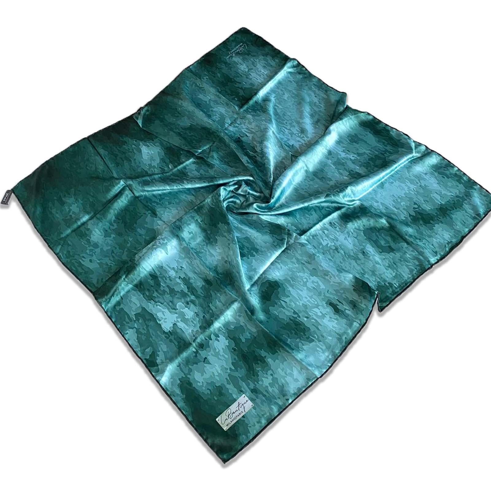 Defolu Polyester La Boutique Yeşil Karma Desen Eşarp 32642