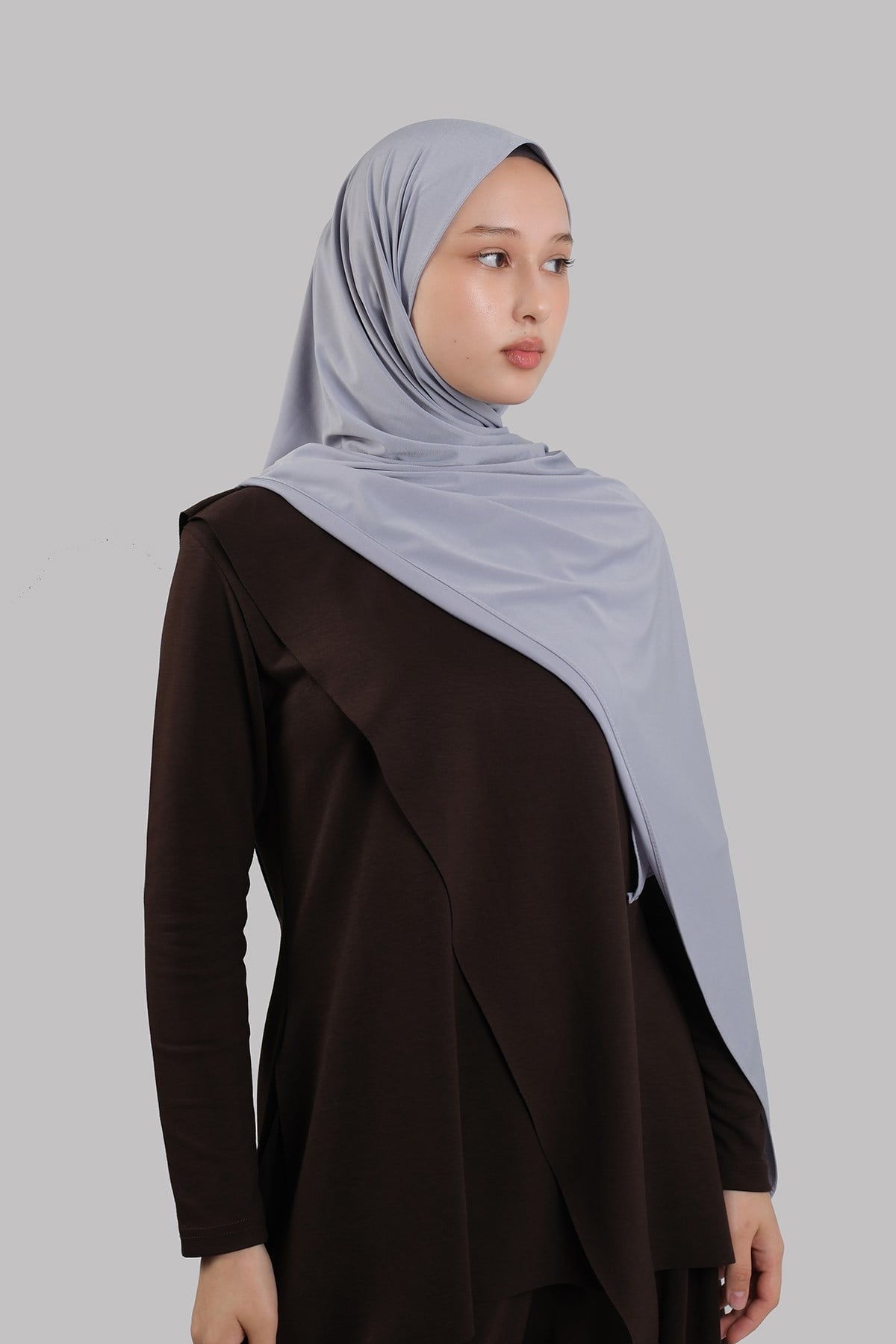 Gri Düz Klasik Şal Dikişli Premium Jersey Sade 202129_15