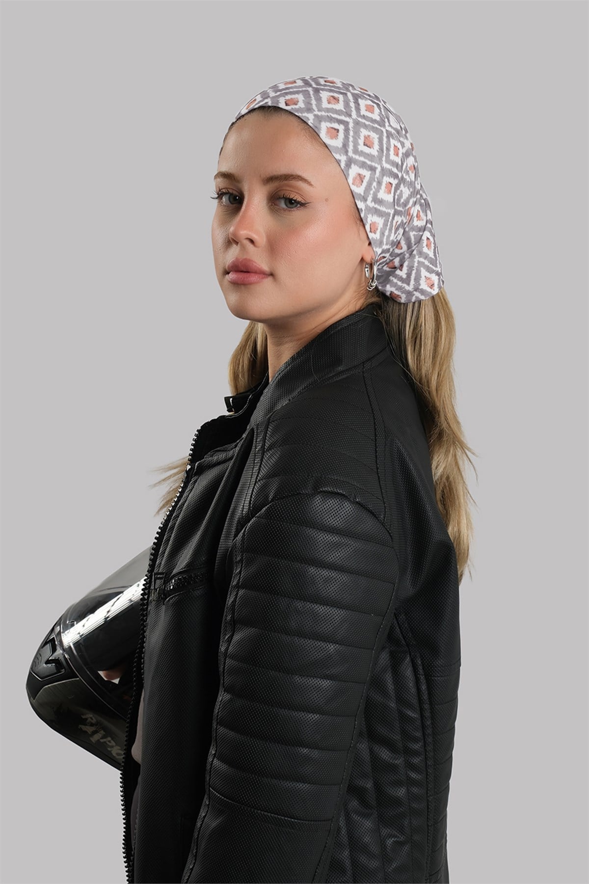 Gri Pratik Hazır Geçmeli Buff Bandana Sandy Desenli Boru Bone 2417_15