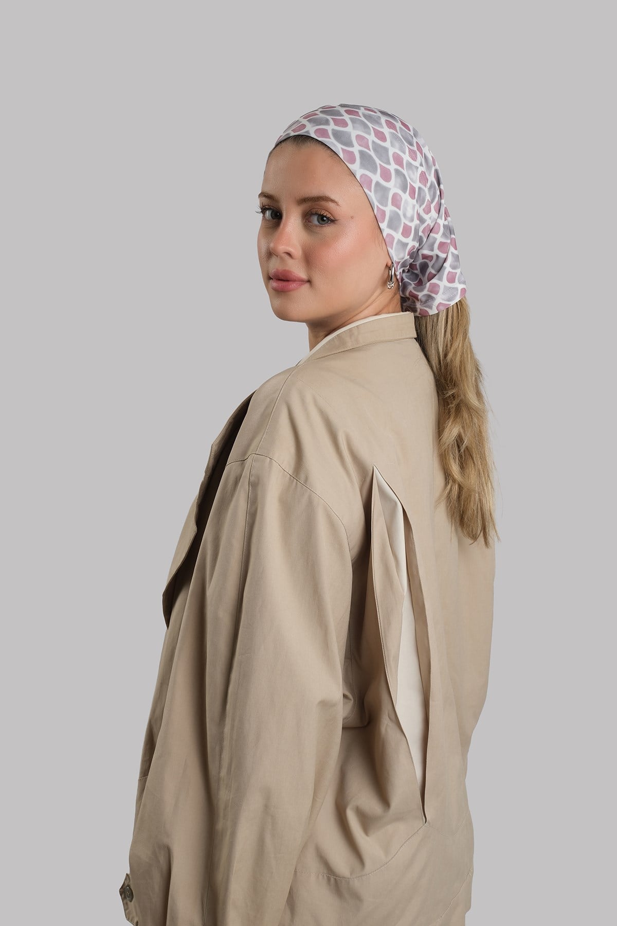 Gri Pratik Hazır Geçmeli Buff Bandana Sandy Desenli Boru Bone 2419_15