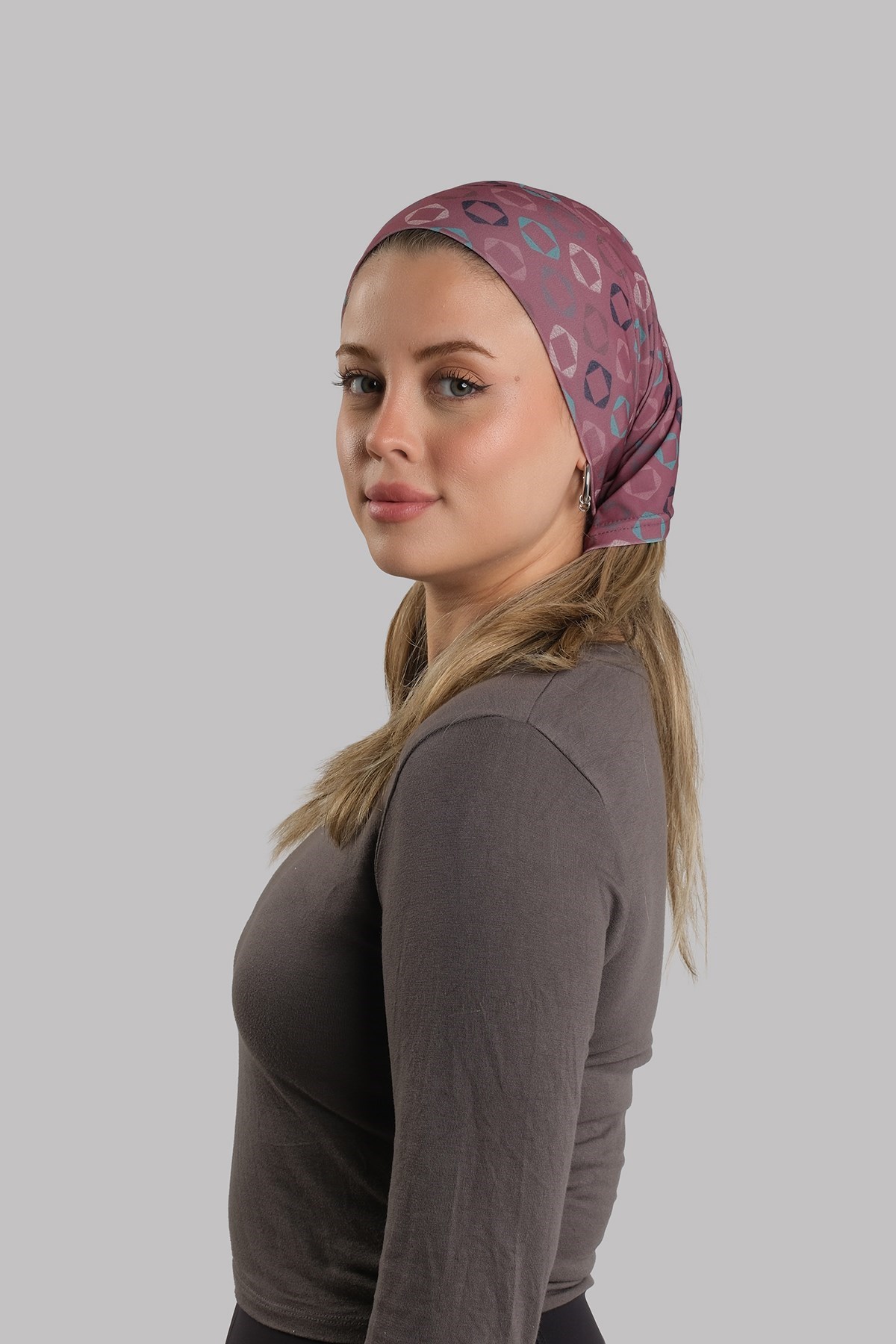 Gül Kurusu Pratik Hazır Geçmeli Buff Bandana Sandy Geometrik Desenli Boru Bone 2416_18