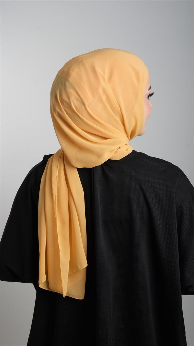 Hardal Pratik Hazır Geçmeli Şal Şifon Boru Boneli 3001_43