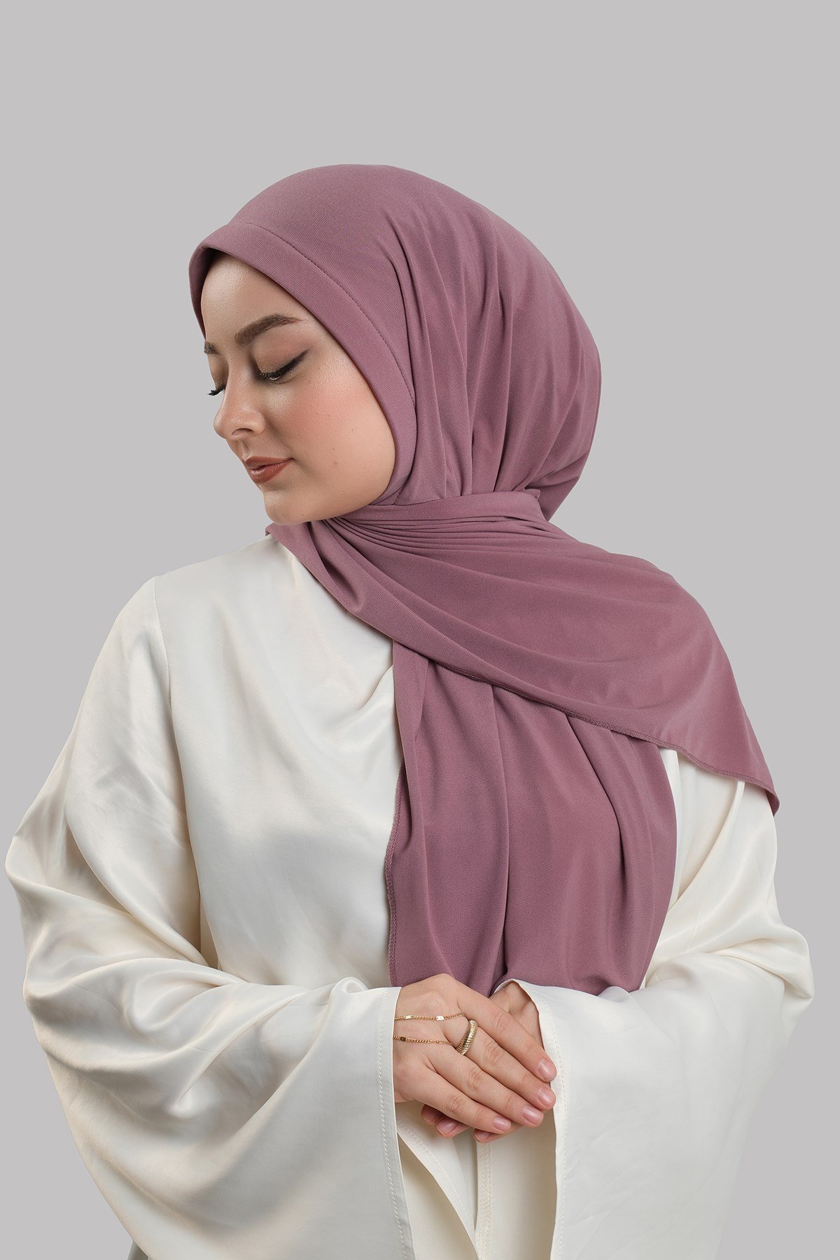 Koyu Violet Pratik Hazır Geçmeli Şal Sandy Önü Süngerli 2412_50