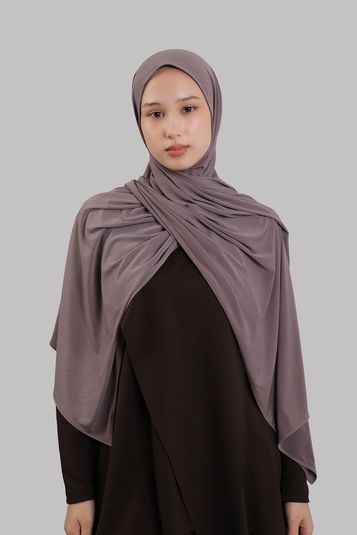 Koyu Vizon Düz Klasik Şal Dikişli Premium Jersey Sade 202129_38