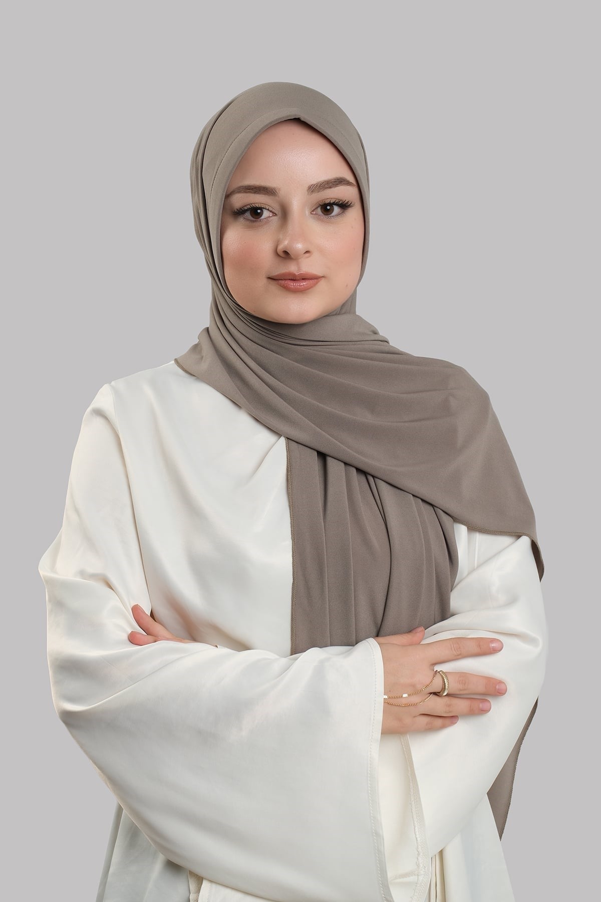 Koyu Vizon Pratik Hazır Geçmeli Şal Sandy Önü Süngerli 2412_38