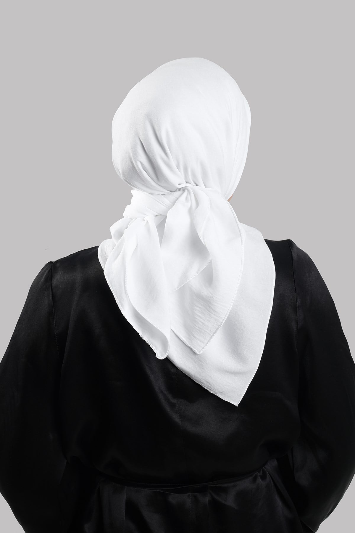 Krem Düz Klasik Eşarp İtalyan Dikişli Pamuk Caz Sade 202210_40