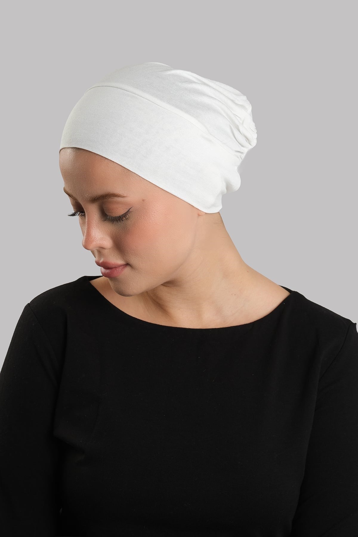 Krem Pratik Hazır Geçmeli İç Bone Viskon Fileli Nefes Alabilen 3014_40