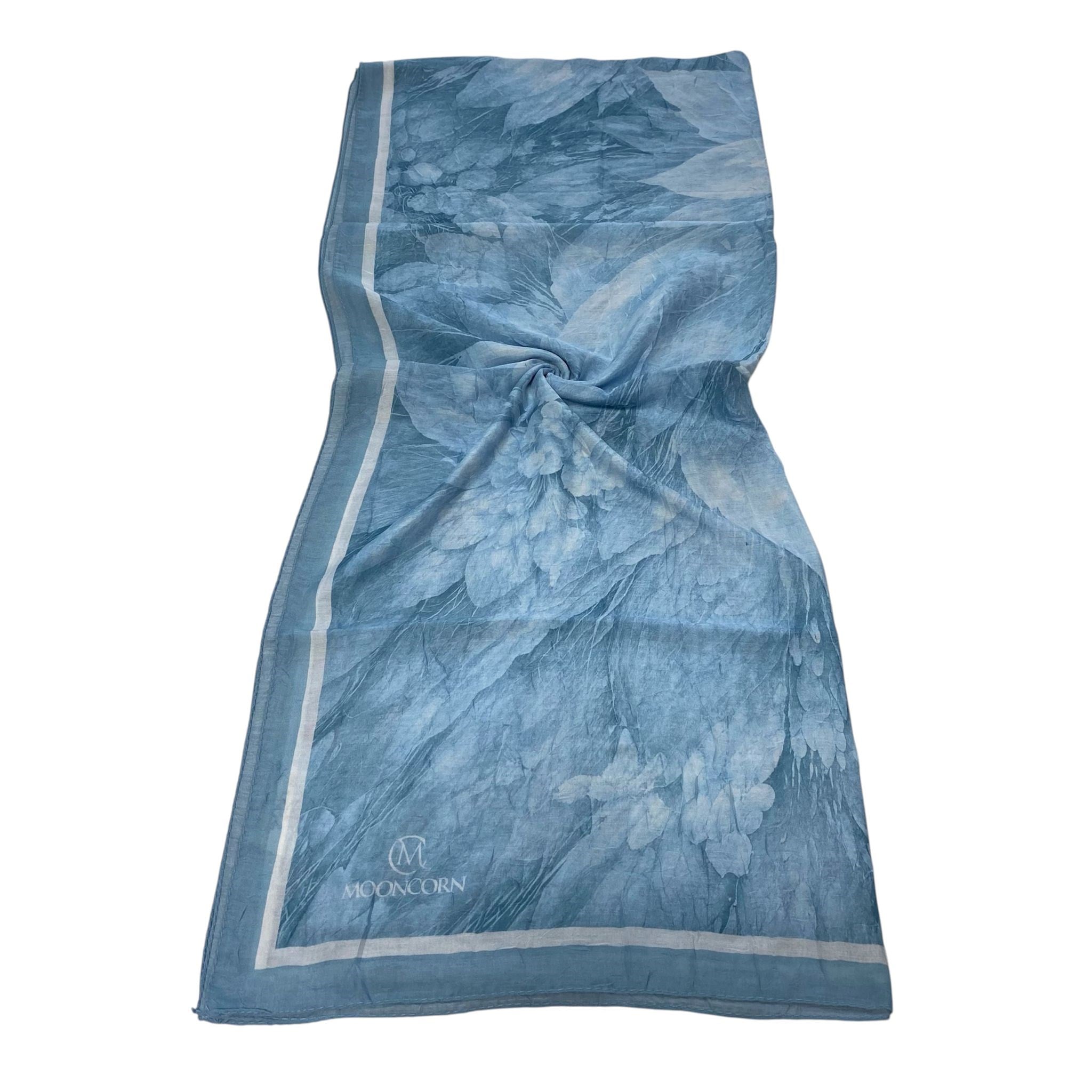 Mooncorn Çiçek Batik Desen Bebe Mavisi 55137