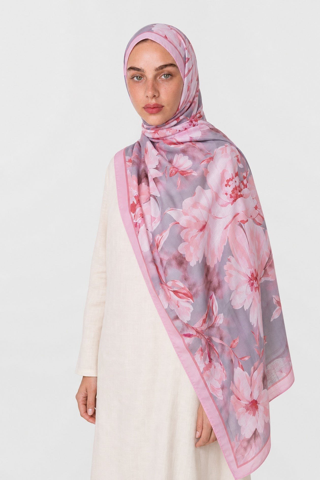 Moonncorn Serene Desen Pembe Neo Crash Şal