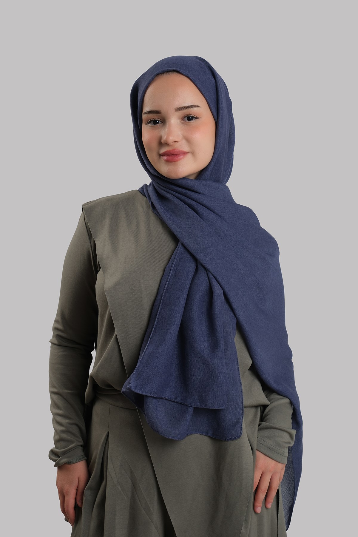 Mor Düz Klasik Modal İtalyan Dikişli Şal Viskon Sade 202127_22