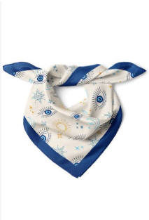 Nehir Eşarp Göz Desenli Bandana