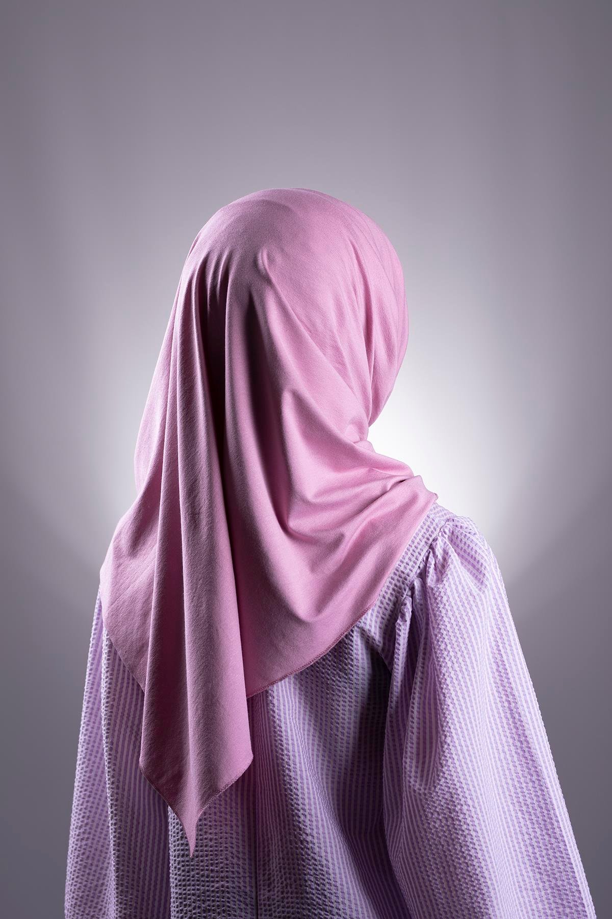 Pembe Düz Klasik Şal Viskon Kumaş Likralı Penye 202101_04