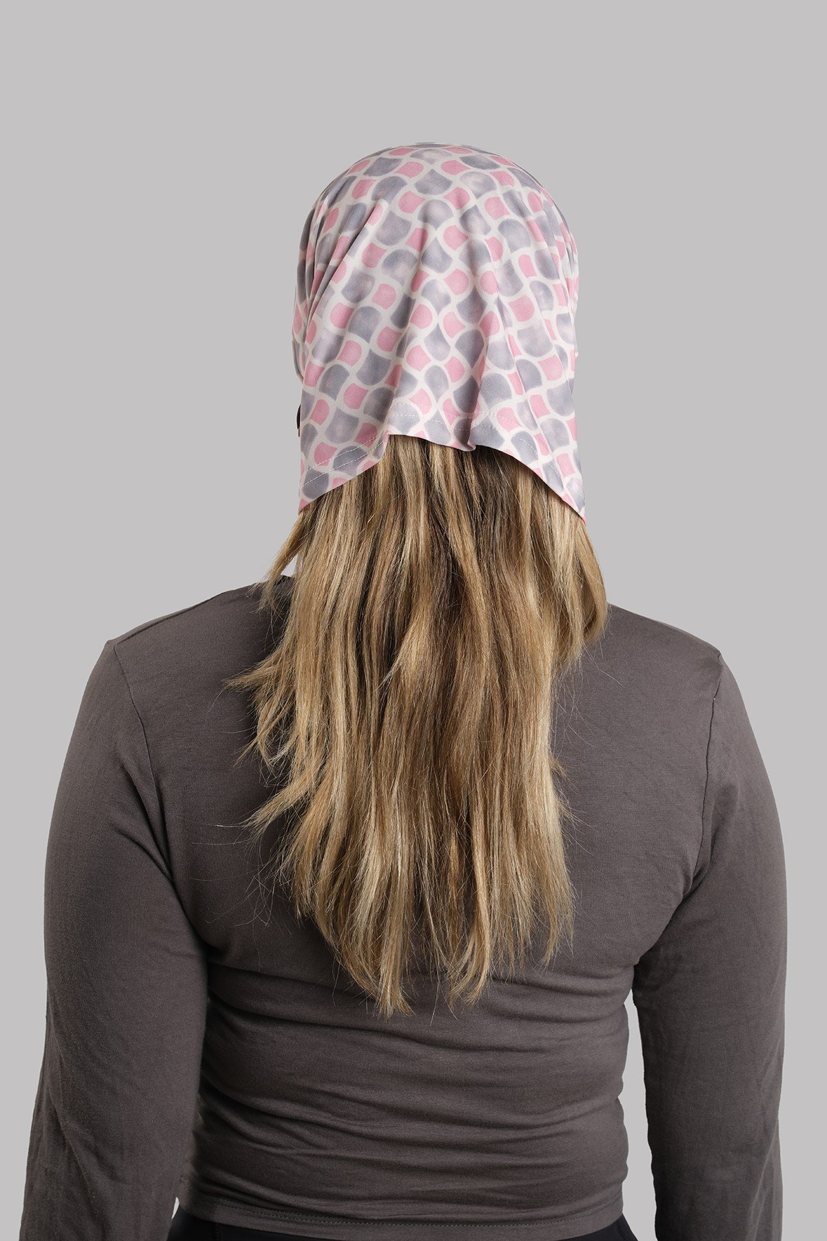 Pembe Pratik Hazır Geçmeli Buff Bandana Sandy Desenli Boru Bone 2419_04