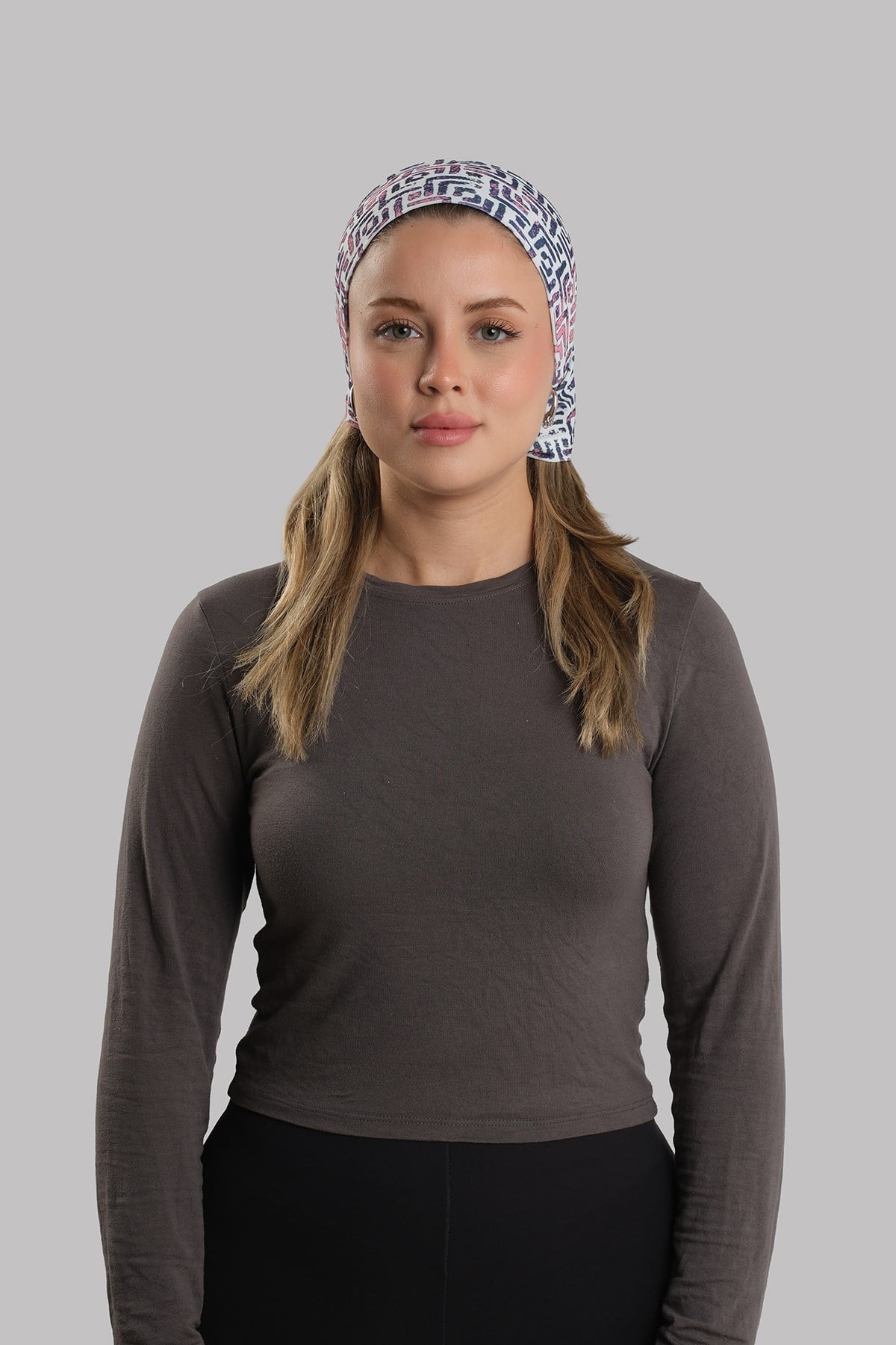 Pembe Pratik Hazır Geçmeli Buff Bandana Sandy Desenli Boru Bone 2418_04