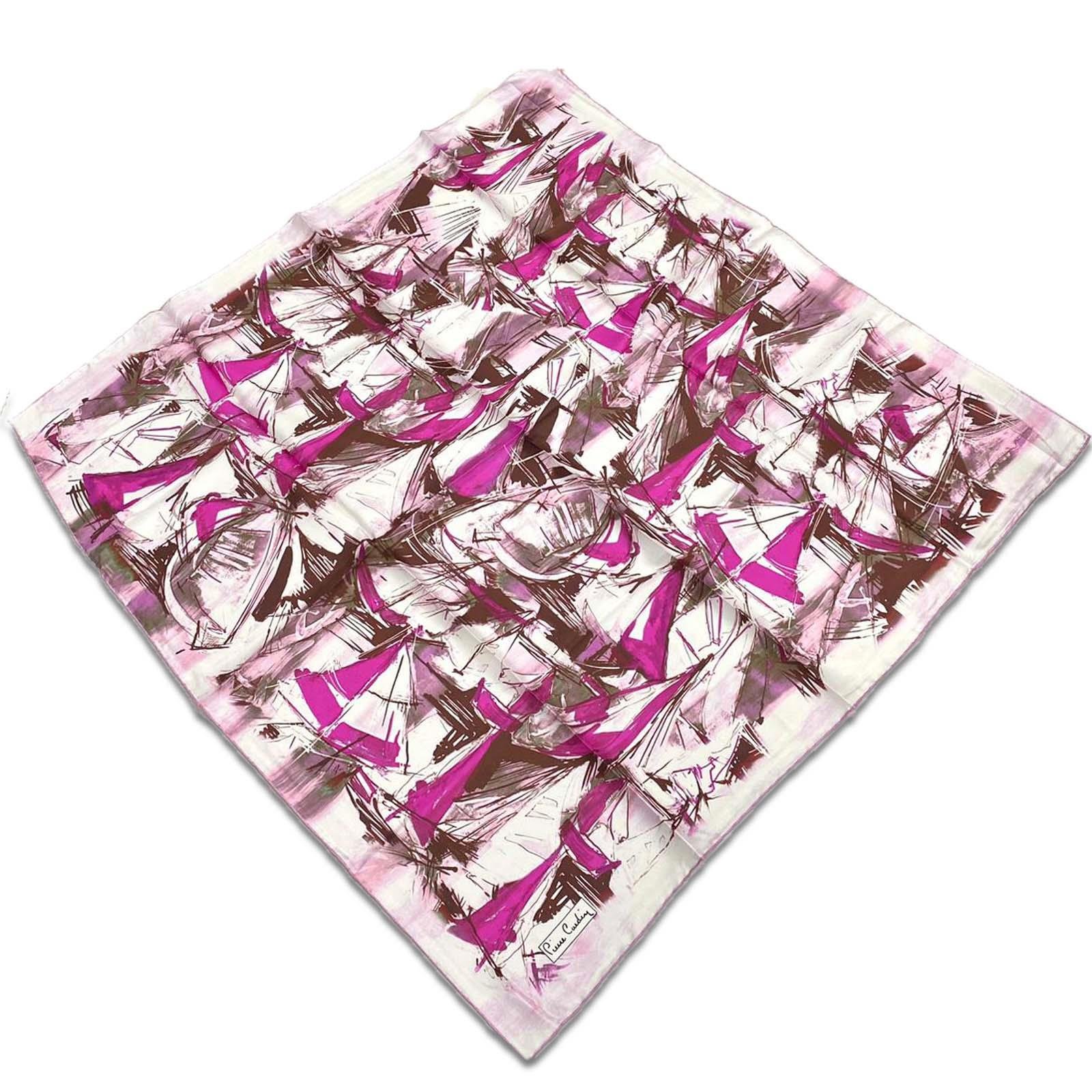 Pierre Cardin Powder Mixed Pattern Twill Silk Scarf 30174