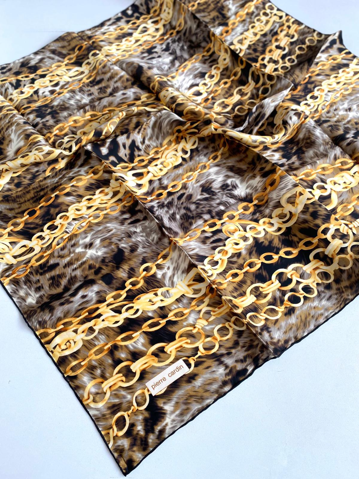 Pierre Cardin Sura İpek Eşarp 8776230-311-48717 Gold Karışık Desen