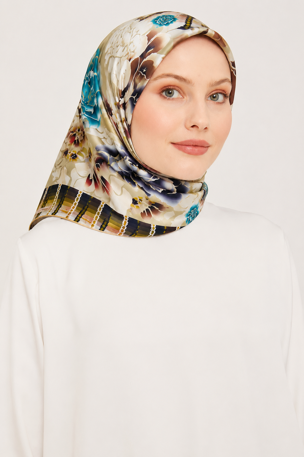 Pierre Cardin Vizon Karma Desen Tivil İpek Eşarp 8750438 - 961