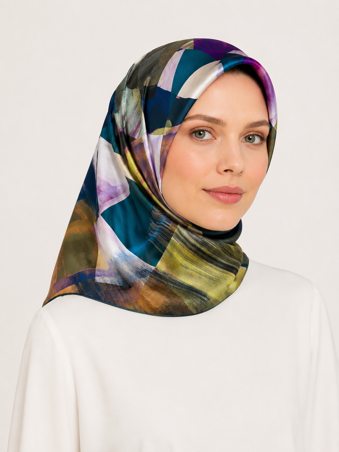 Pierre Cardin Yeşil Karma Desen Sura İpek Eşarp 33156