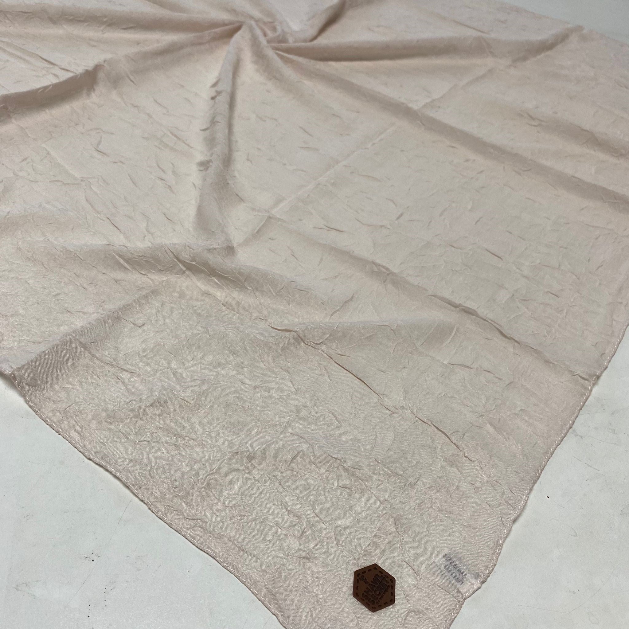Shawl Secret Yazlık Kraş Eşarp Açık Bej 53846