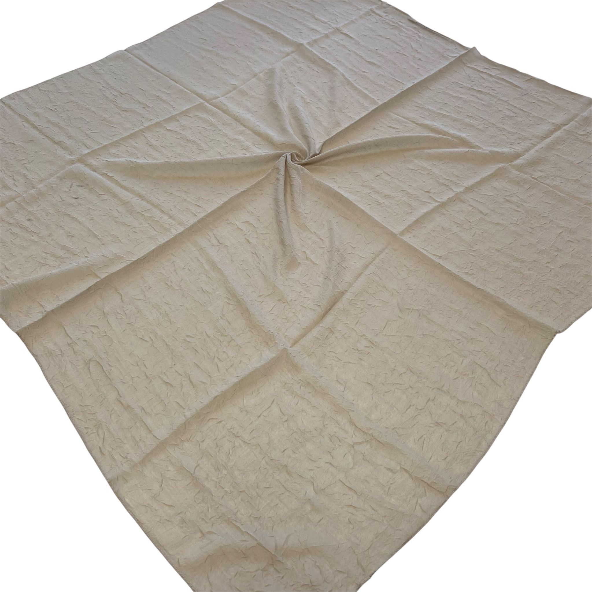 Shawl Secret Yazlık Kraş Eşarp Bej 55066