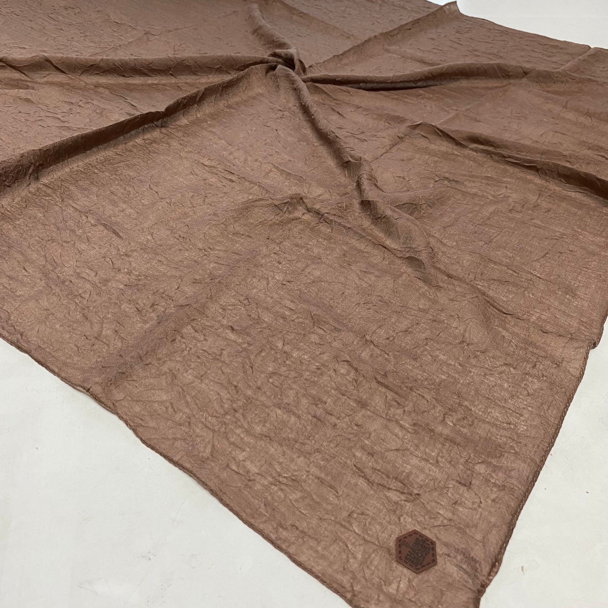 Shawl Secret Yazlık Kraş Eşarp Kahve 53852