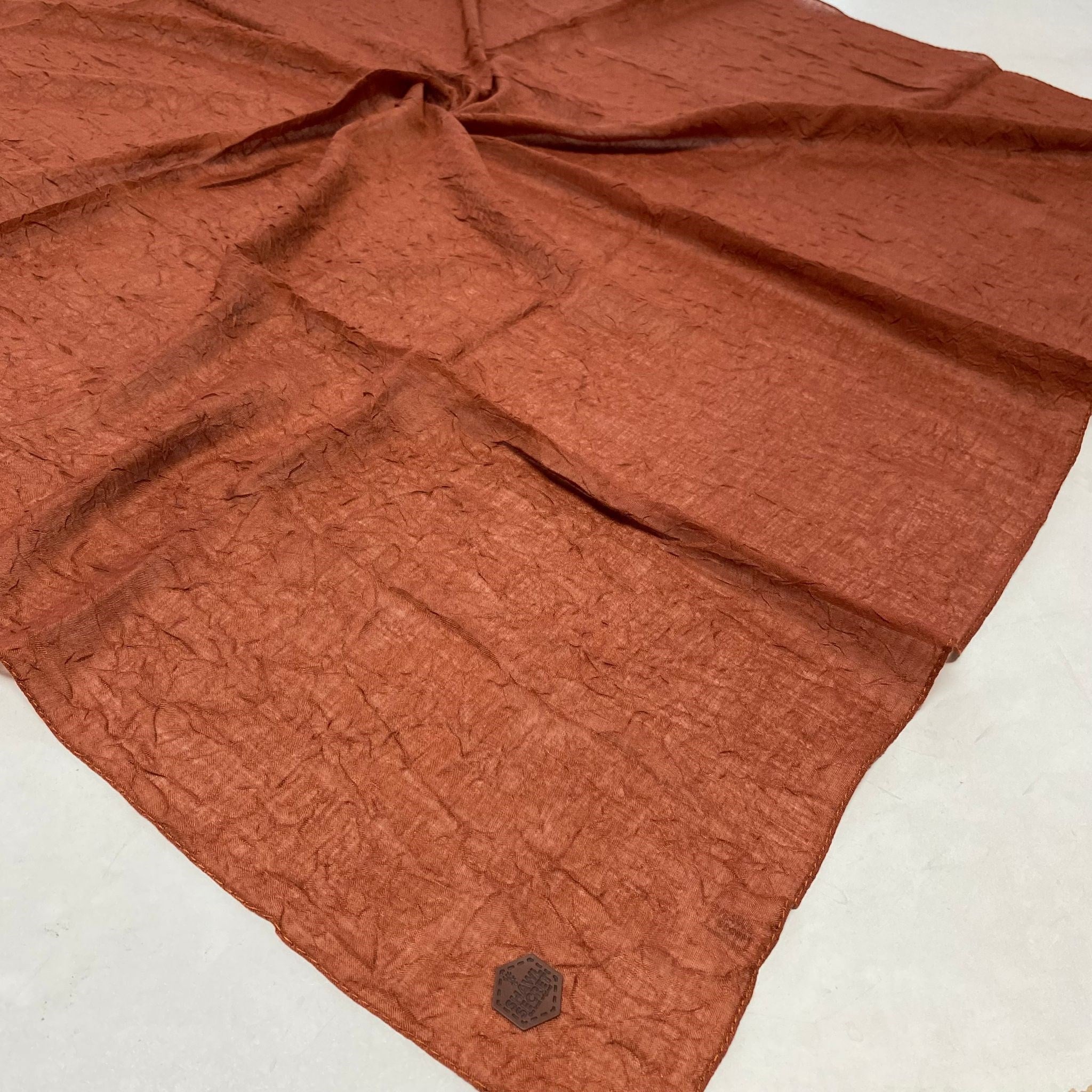Shawl Secret Yazlık Kraş Eşarp Kiremit 53845