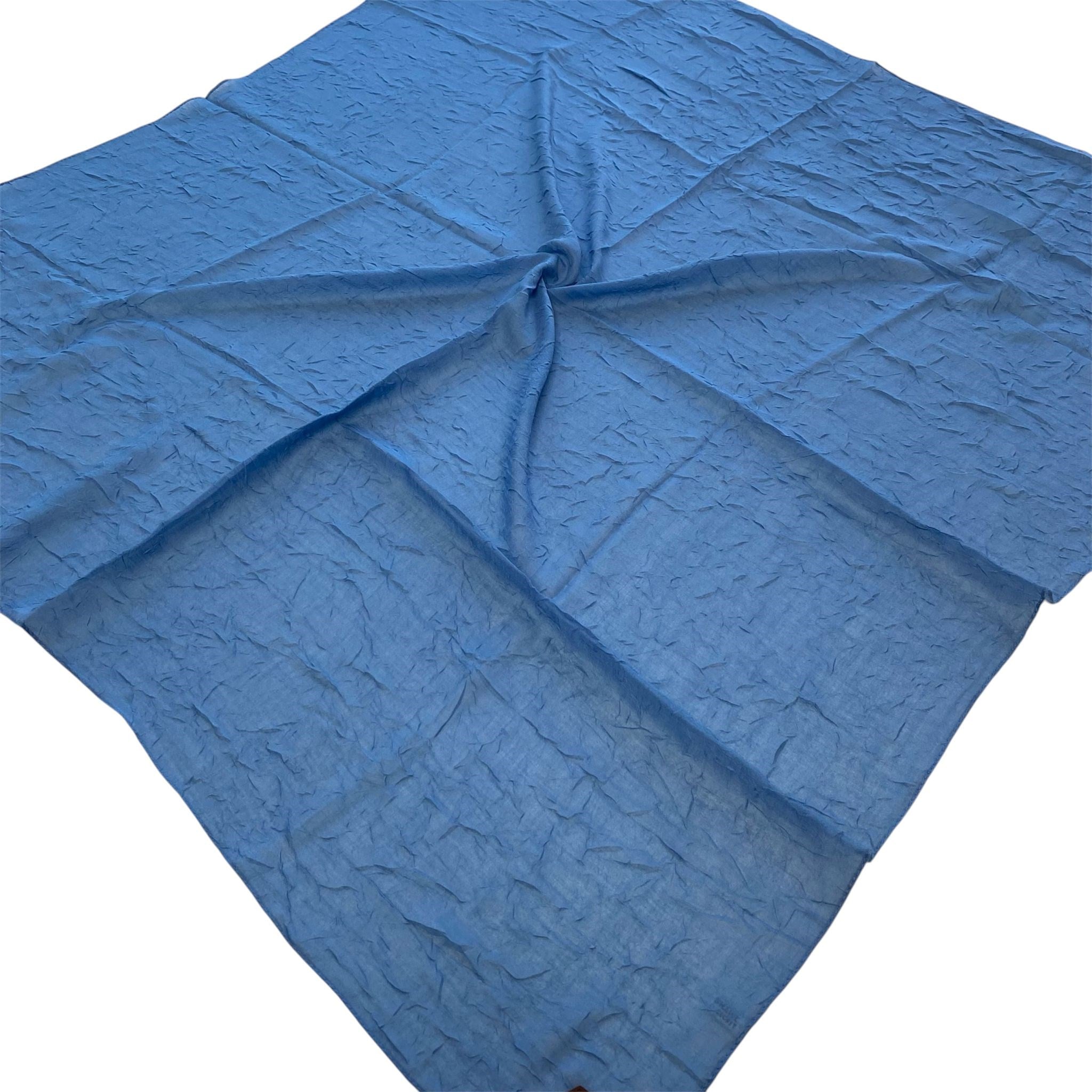 Shawl Secret Yazlık Kraş Eşarp Mavi 55082