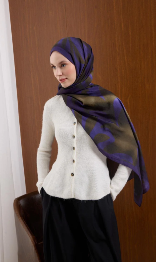 Silk Home Mayda Şal IST 81001.16 Mor - Yeşil