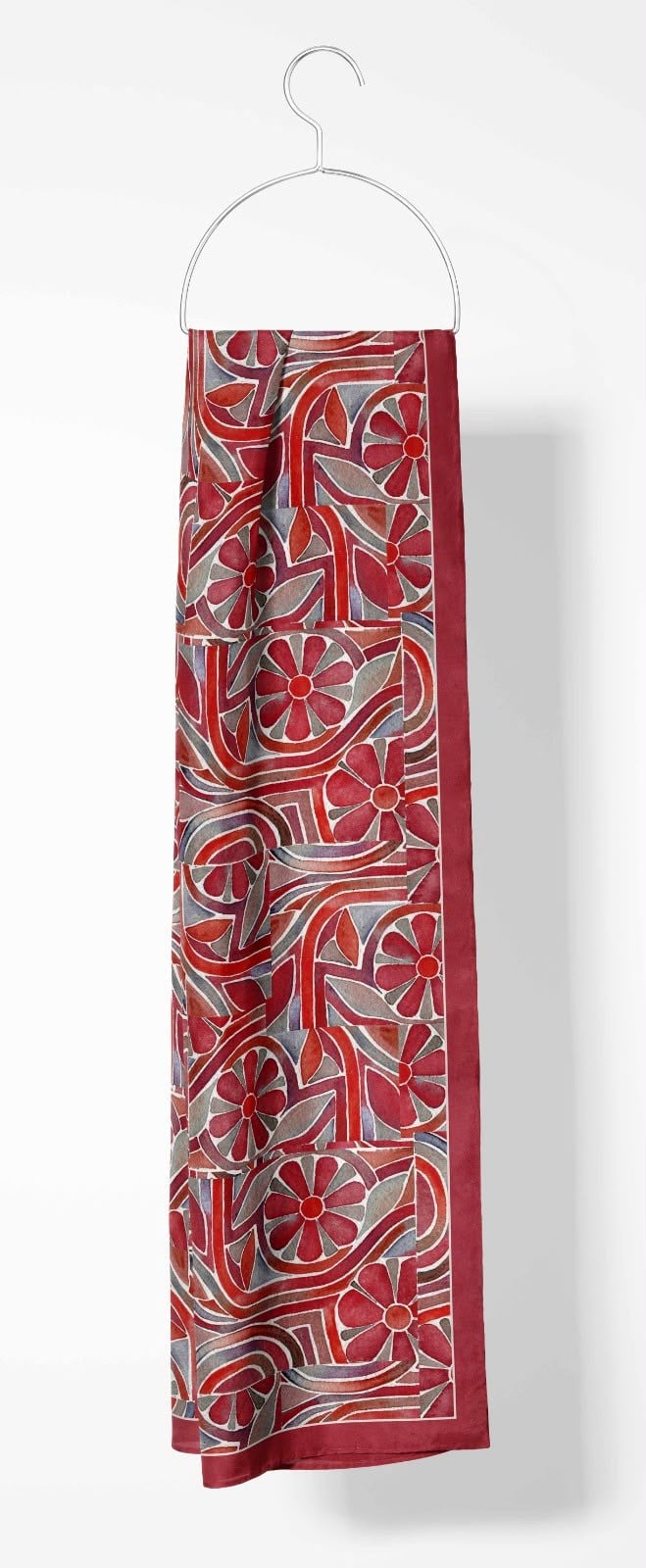 Silk Home Mayda Şal IST 81002 - 11 Kırmızı Soyut Desen