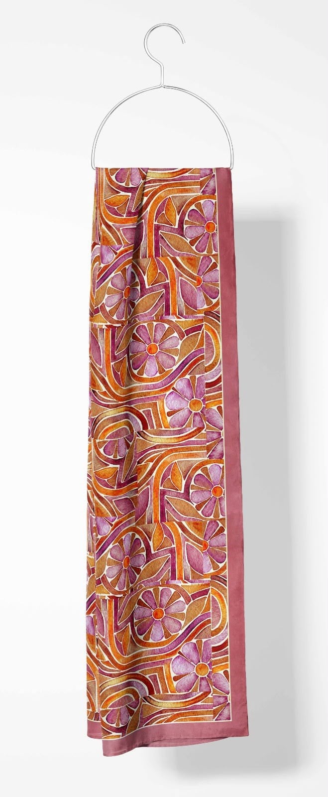 Silk Home Mayda Şal IST 81002 - 15 Nar Çiçeği Soyut Desen