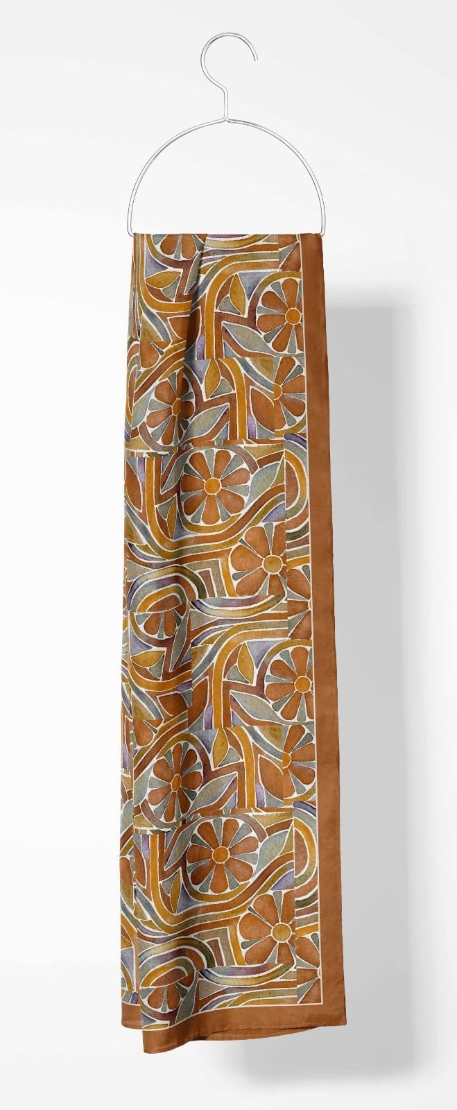 Silk Home Mayda Şal IST 81002 - 3 Kiremit Soyut Desen