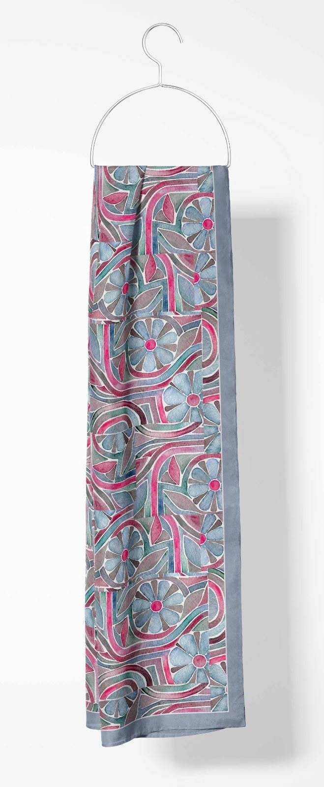 Silk Home Mayda Şal IST 81002 - 4 Bulut Mavi Soyut Desen