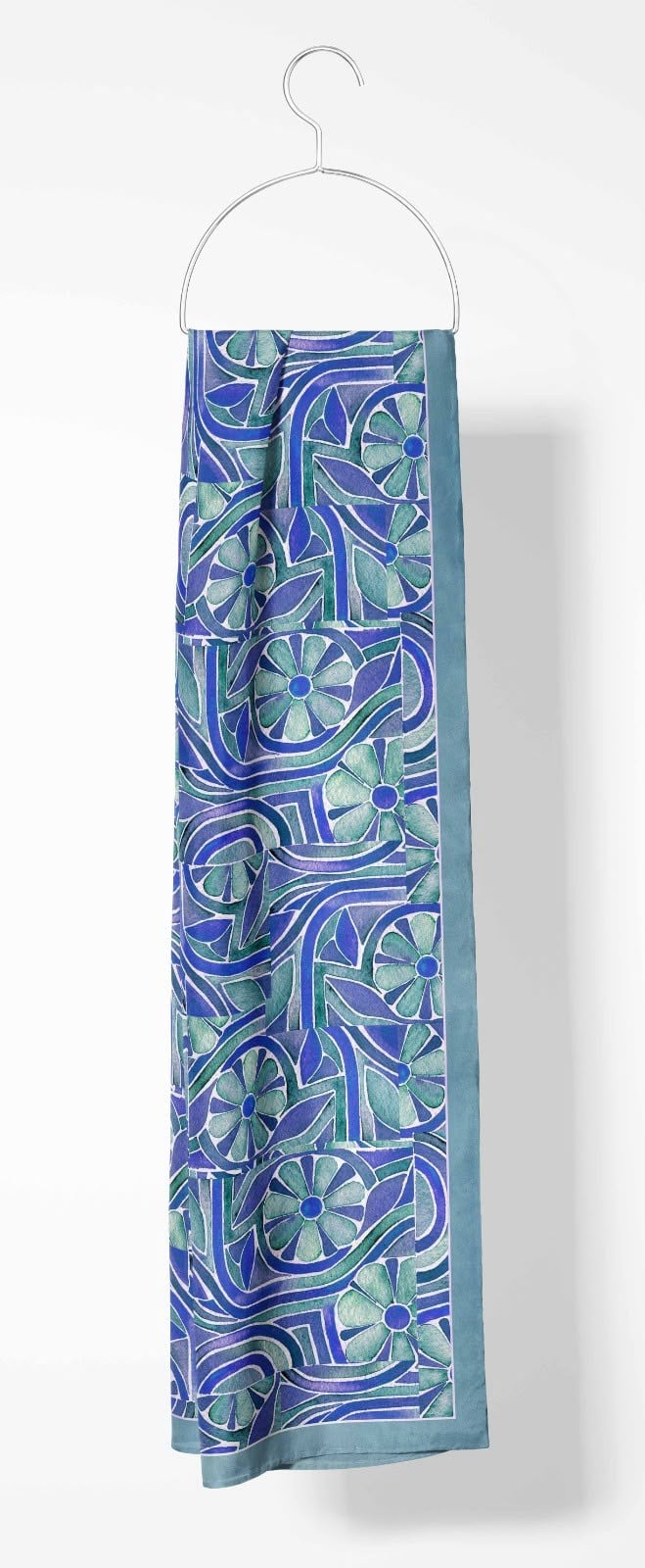 Silk Home Mayda Şal IST 81002 - 7 Turkuaz Soyut Desen
