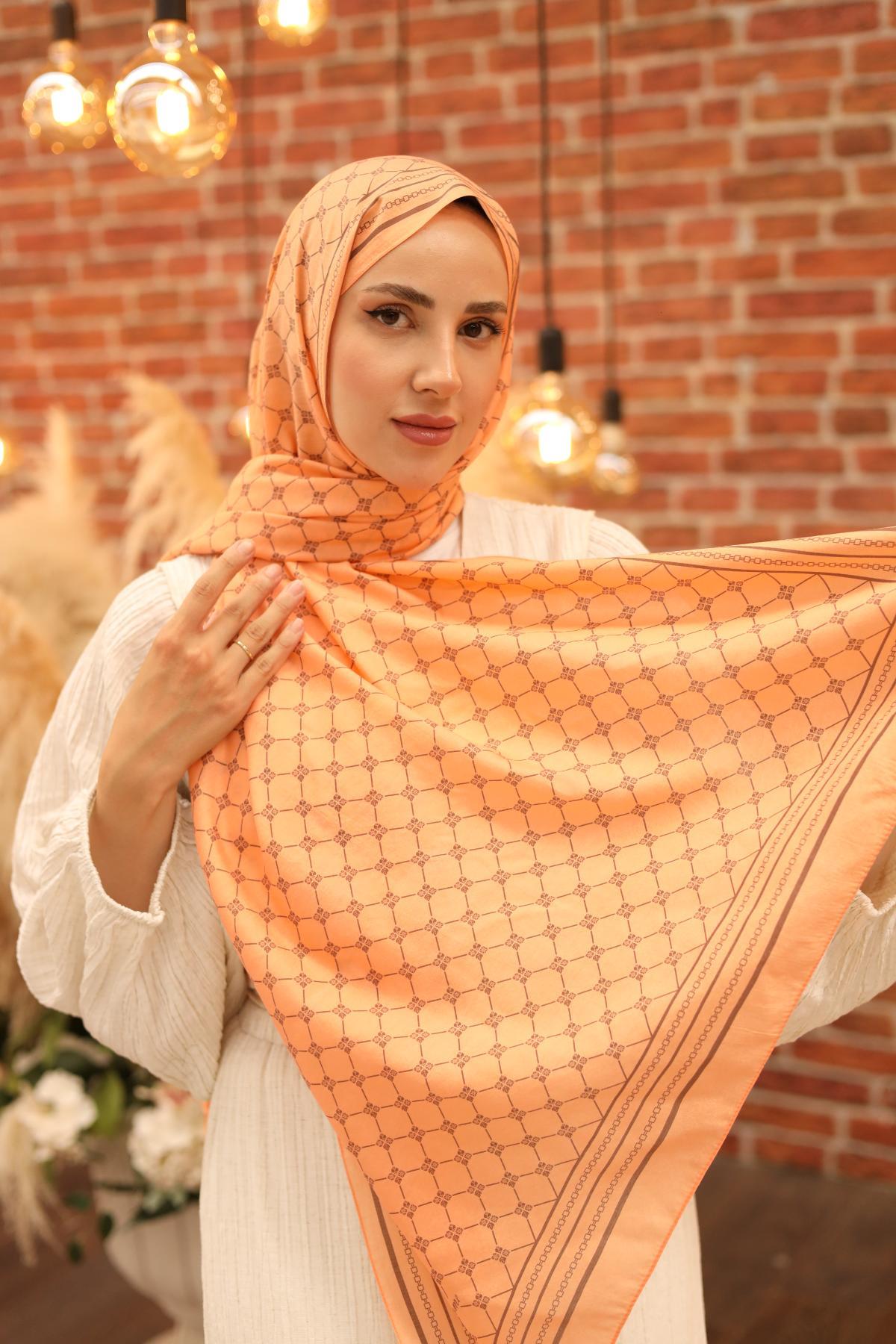 Silk Home Olinda Şal 49005-19 Kavuniçi, Koyu Gül Kurusu