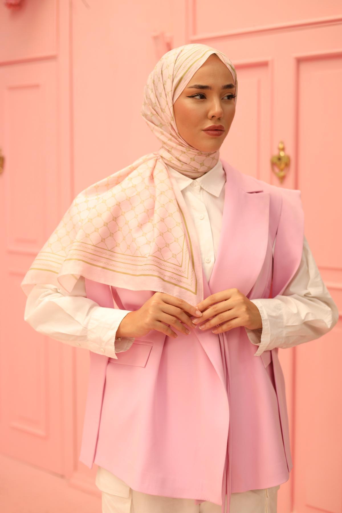 Silk Home Olinda Şal 49005-26 Pembe, Yeşil