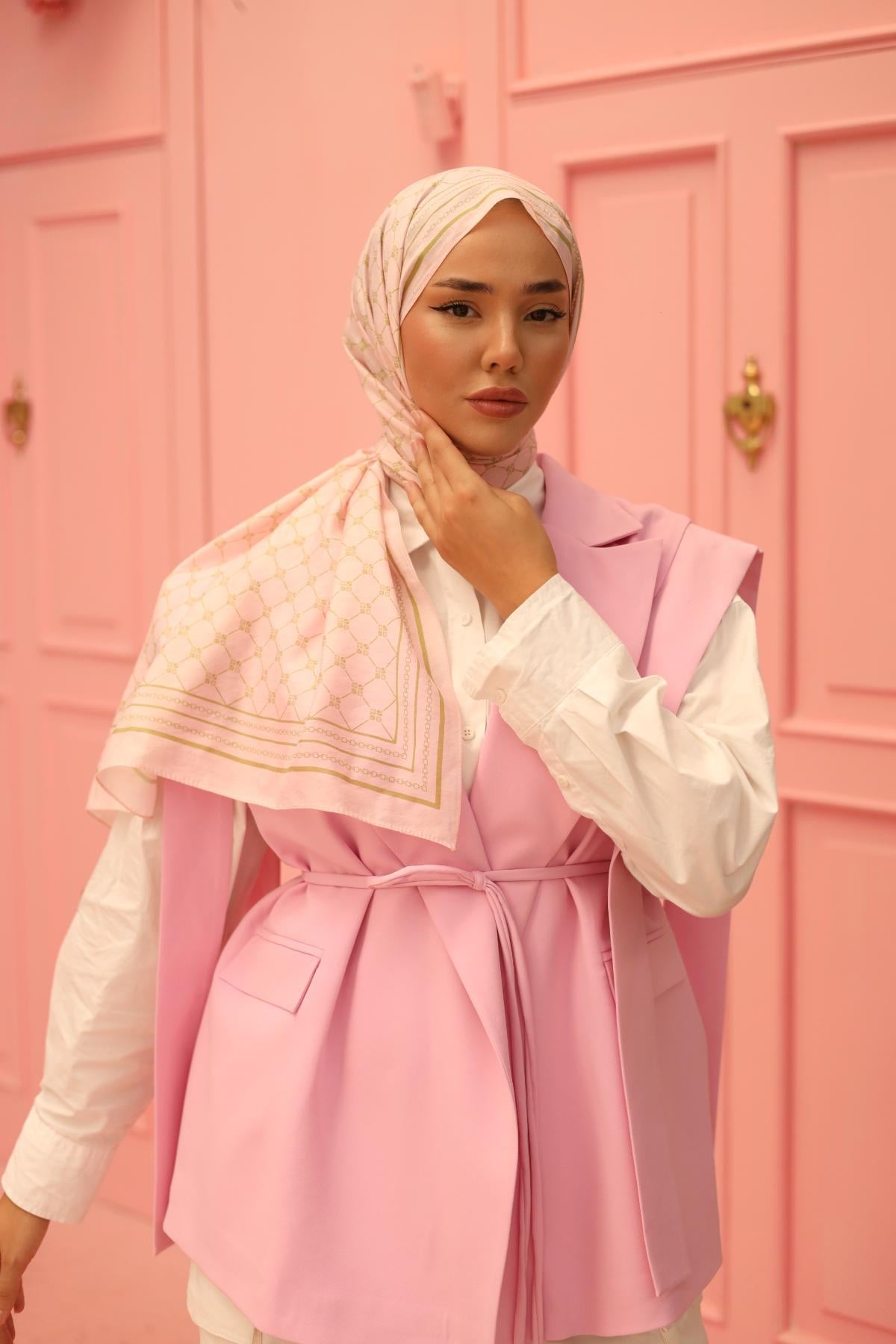 Silk Home Olinda Şal 49005-26 Pembe, Yeşil