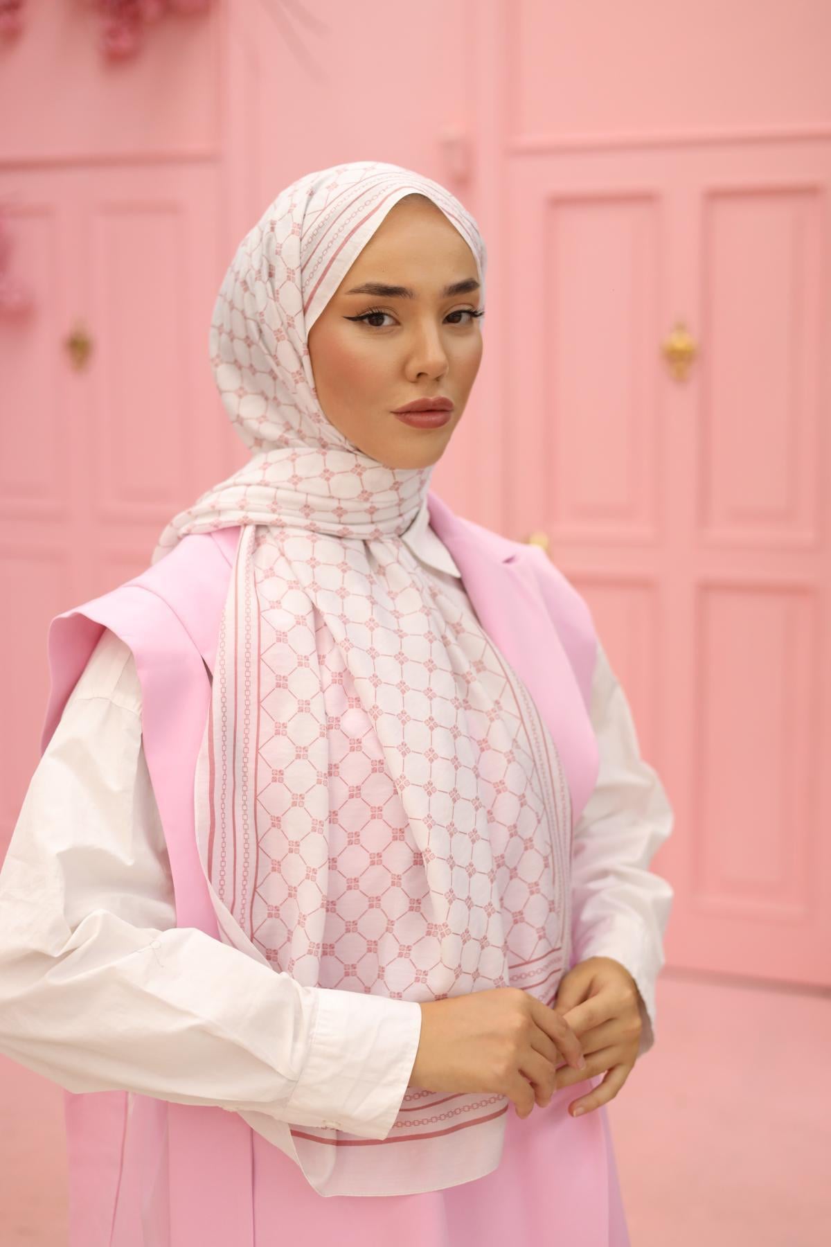 Silk Home Olinda Şal 49005-31 Ekru, Soğan Kabuğu