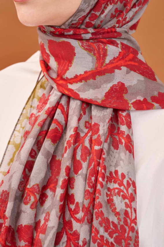 Silk Home Riva Şal Spring Blossoms Kırmızı