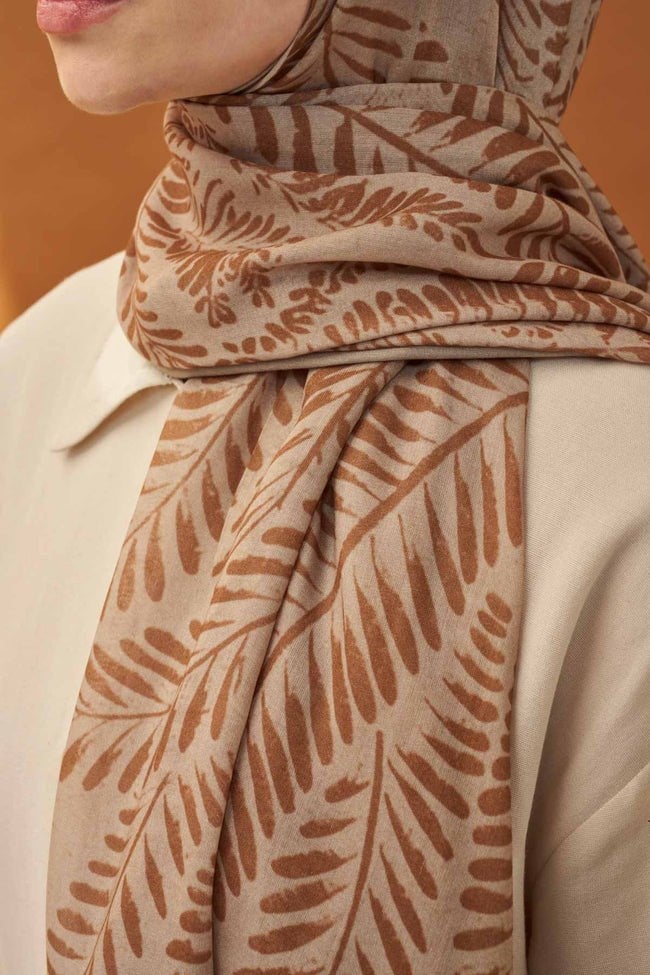 Silk Home Riva Şal Tencel Boston Fern Vizon