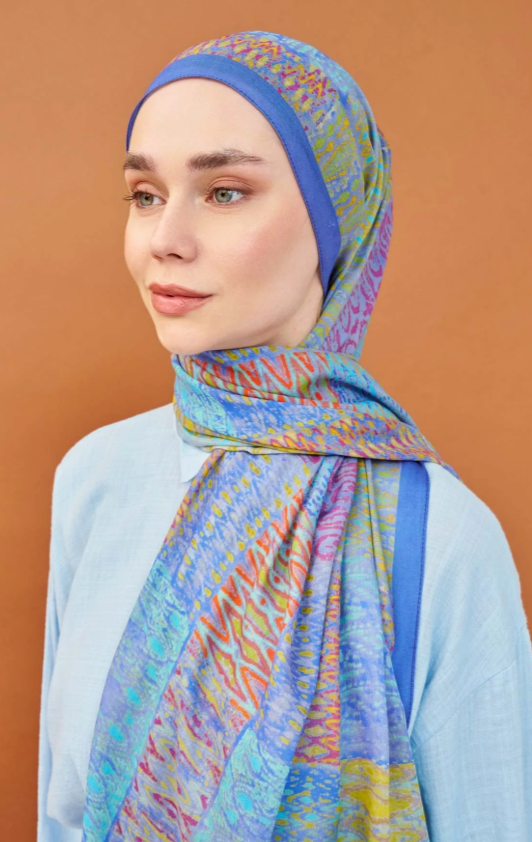 Silk Home Riva Şal Tencel Terra Mavi