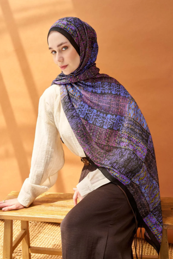 Silk Home Riva Şal Tencel Terra Siyah