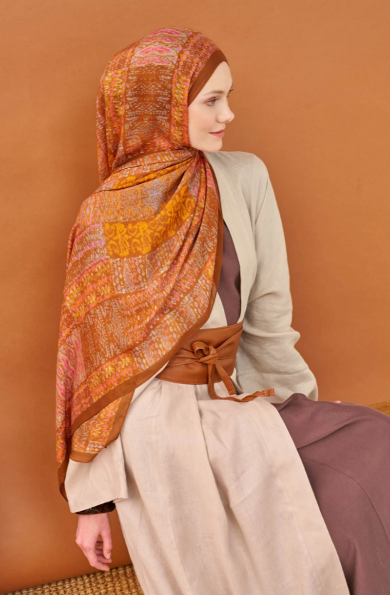 Silk Home Riva Şal Tencel Terra Taba