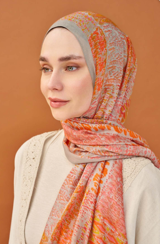 Silk Home Riva Şal Tencel Terra Turuncu