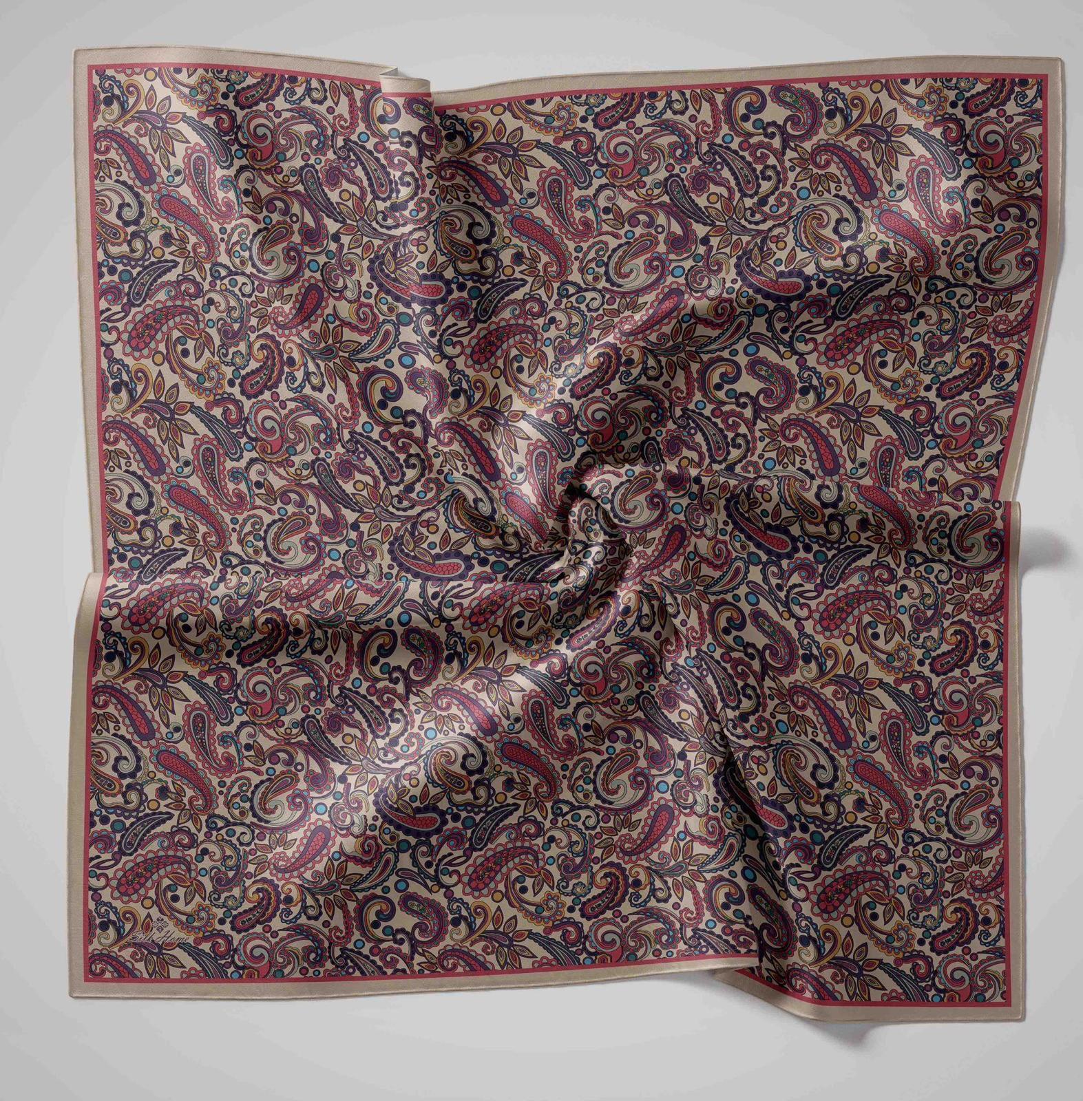 Silk Home Soft Eşarp 45853 Vizon Karışık Desen 
