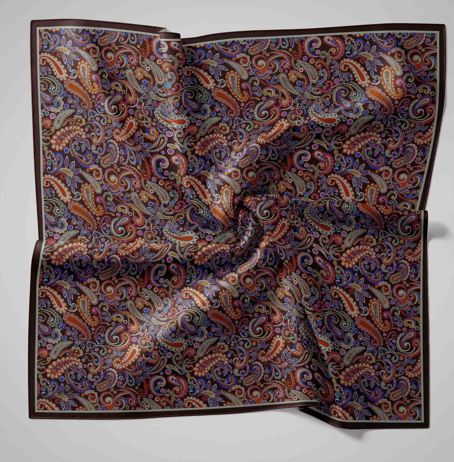 Silk Home Soft Eşarp 45855 Bordo Karışık Desen 