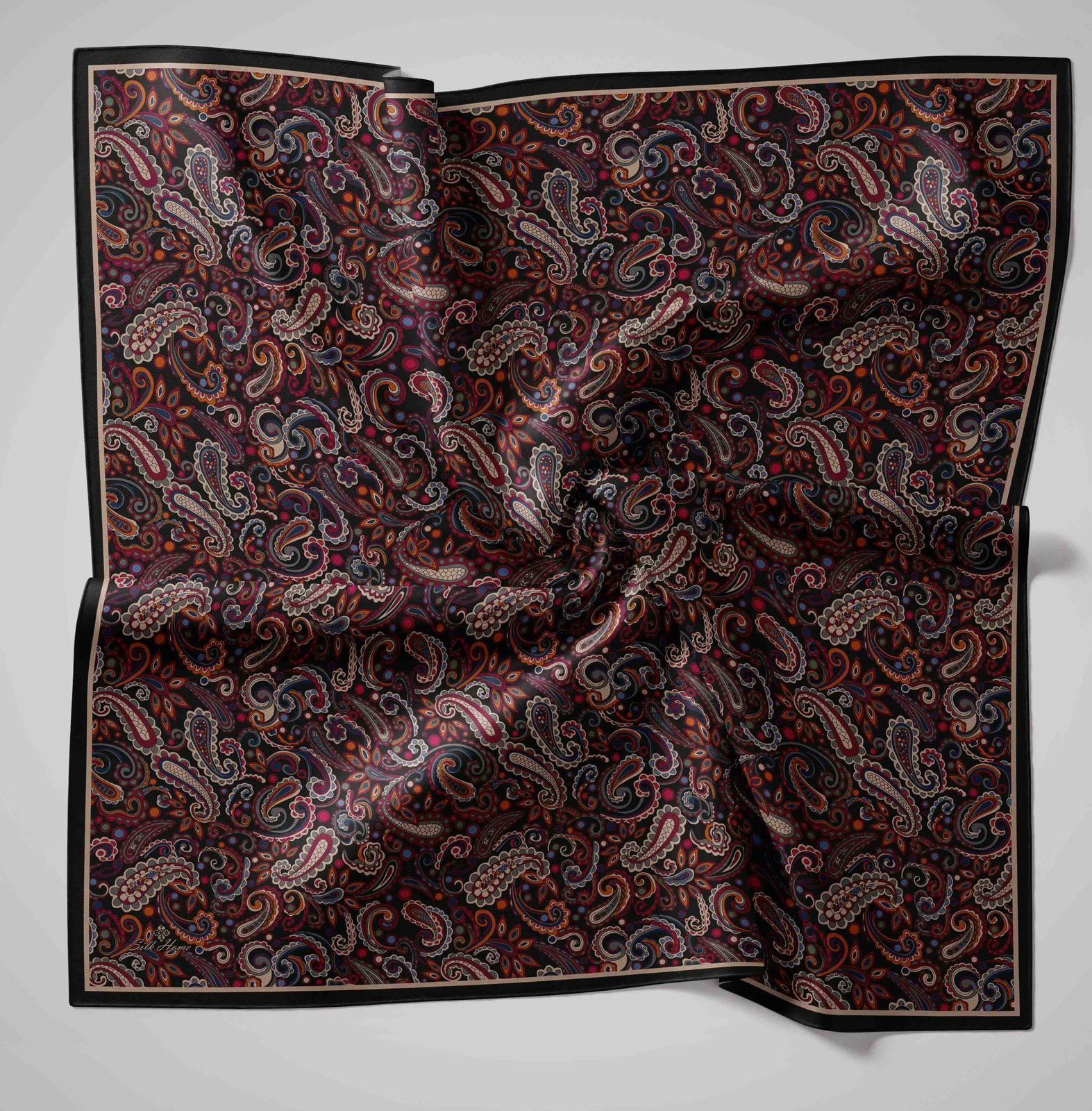 Silk Home Soft Eşarp 45860 Kahverengi Karışık Desen 