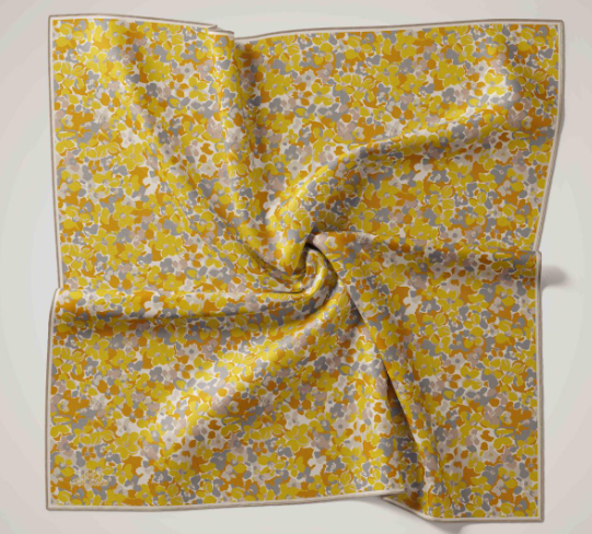 Silk Home Soft Eşarp 47312 Sarı Karışık Desen 